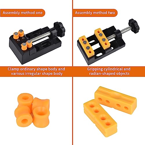 Mini Bench Clamp Flat Jewelry Carving Tool Mini Flat Clamp Diy Multifunctional Tool Mini Vise Clamp Walnut Carving Olaismln