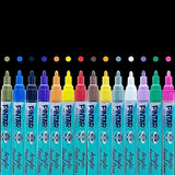 PINTAR Acrylic Paint Markers Medium Point - Medium Point Paint Markers - Acrylic Paint Markers Set - Acrylic Paint Pens for Rock Painting, Wood, PINTAR