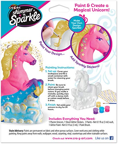 Cra-Z-Art Shimmer 'n Sparkle Paint Your Own Magical Unicorn Cra-Z-Art