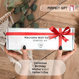 MIGO Creates Macrame Kits for Adults Beginners: DIY Macrame Kit with 220 Yards Macrame Cord and 58pcs Macrame Supplies. E-Book Tutorial for 5 Macrame MIGO Creates