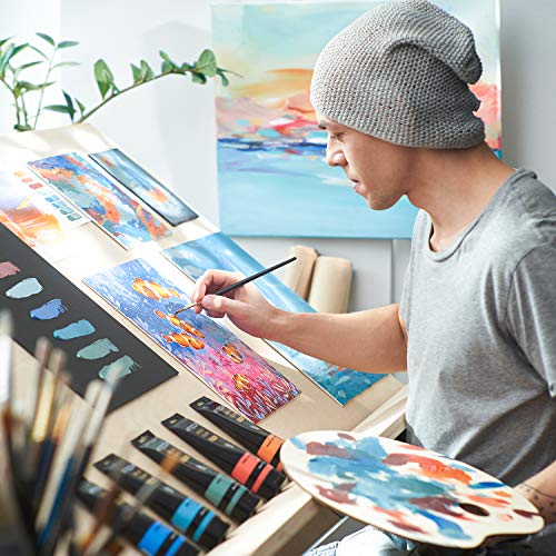 Arteza Metallic Acrylic Paint, Set of 8 Classic Elements Colors 4.06oz Tubes, Rich Pigments, Non Fading, Non Toxic Paints for Artists & Hobby ARTEZA