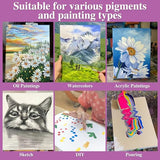 14 Packs Stretched Canvases for Painting, MultiSize 12x16, 10x12, 8x10, 5x7, 8x8, 6x6, 4x4 (2 of Each), Primed Blank Canvas for Oil, Acrylic ESRICH