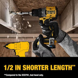 DEWALT 20V MAX XR Cordless Drill / Driver Kit, Brushless, Compact, with 2 Batteries and Charger (DCD800D2) DEWALT