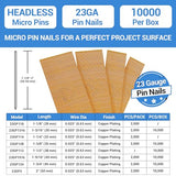 meite 23 Gauge Pin Nails, 1-1/2-Inch Micro Headless Pins for Pin Nailer - Copper Plated Pins Nails for Nail Gun, Ideal for Fine Woodworking and Trim meite