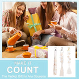 INFUNLY 7 in 1 DIY Macrame Kit All in One Macrame Kits for Adults Beginners White Macrame Hanging Charms for Decoration Easy Macrame Keychain Kits INFUNLY