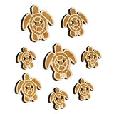 Sea Turtle Tribal Wood Buttons for Sewing Knitting Crochet DIY Craft - Small 0.75 Inch (12pcs) Sniggle Sloth