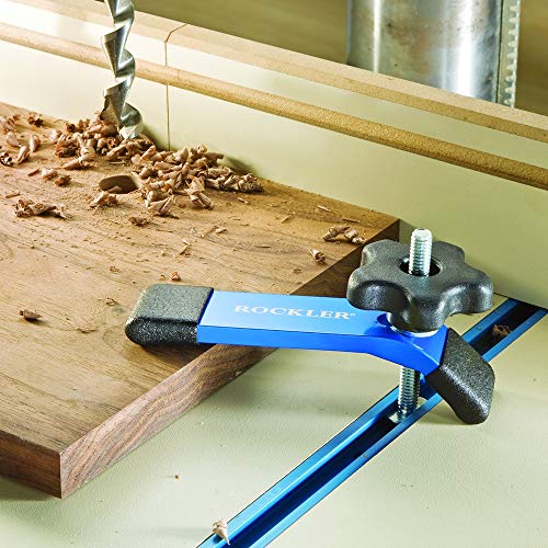Rockler Hold Down Clamp, (5-1/2''L x 1-1/8'' W) - Drill Press Clamp is for Workbenches, Jigs, or Machine Tables w/T Track Accessories – Clamps Ideal ROCKLER