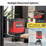 Laser Level Self-leveling Red Cross laser tool with vertical and horizontal lines,360 degree rotation self-leveling mode&IP54 waterproof for Picture Ereoin
