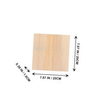 Tofficu 5pcs Blank Wooden Picture Frame Kids Playset Wood Discs Wooden Decor Unfinished Wood DIY Clay Wood Art Canvas Kids Educational Toy Clay Tofficu