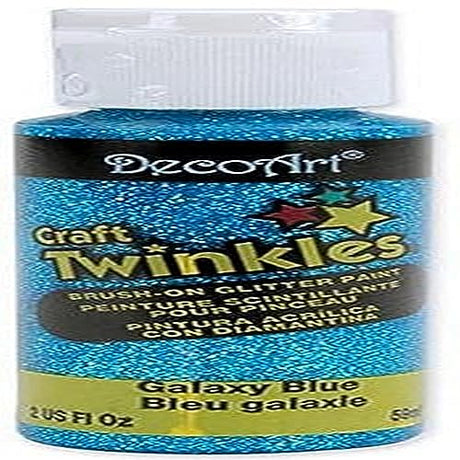 DecoArt Craft Twinkle Paint, 2-Ounce, Galaxy Blue DecoArt