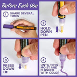 IRIS & OLIVIA 35 Acrylic Paint Pens, Double Premium Set Acrylic Paint Markers of Extra Fine and Medium Tip for Rock Painting, Ceramic, Plastic, IRIS & OLIVIA