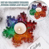 Wehous Christmas Resin Molds, 2PCS Snowflake Tree Candle Holder Silicone Resin Mold, 3D Christmas Epoxy Casting Mold, DIY Tealight Votive Jewelry Wehous