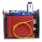 US Stock Ovsuqu Galvo Laser JPT M7 MOPA 100W Fiber Laser Machine 300x300mm Working Lens Fiber Laser Engraver Cutter on Metal+80D Rotary axis Ovsuqu