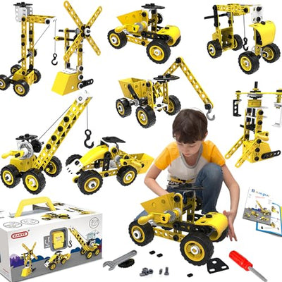 Stem Toys For 5 6 7 8 9+ Year Old Building Block Kit Stem Activities Projects Boy Toys Age 4-8 5-7 6-8 8-10 Creative Set Educational Engineering