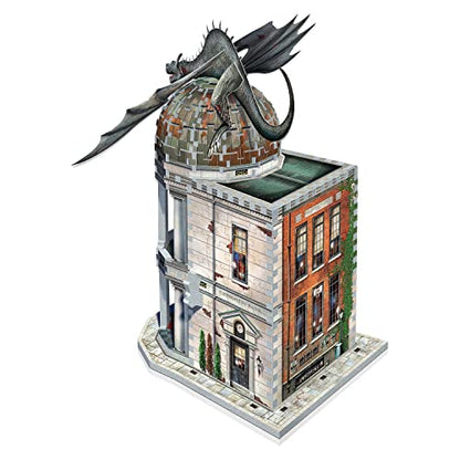 Wrebbit3D Harry Potter 3D Puzzle Model of Gringotts Bank | Diagon Alley Collection | A Mystical Journey of 300 Pieces for Witches, Wizards, and - WoodArtSupply