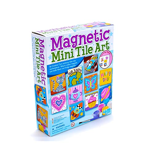 4M Magnetic Mini Tile Art, Art & Crafts DIY Kit, For Boys & Girls Ages 8+ - WoodArtSupply