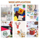 HTVRONT Permanent Vinyl for Cricut Machine - 14 Pack Glossy Adhesive Vinyl, 12" X 12" Permanent Vinyl Bundle for Craft Projects, Permanent Adhesive HTVRONT