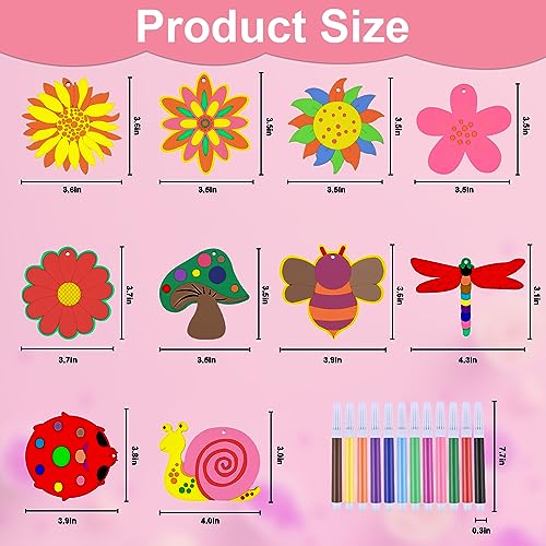 50PCS Unfinished Wooden Craft, Flower Wooden Blank Paint Crafts for Kids Painting DIY Crafts Home Decoration Craft Ornament Supplies - WoodArtSupply