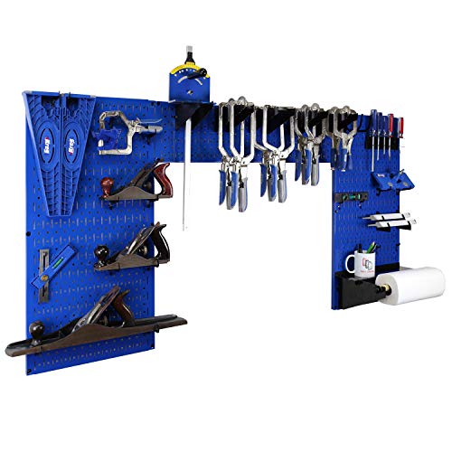 Wall Control Woodworking Tool Storage Organization Kit - Lazy Guy DIY Edition Wood Working Tool Supply Organizer for Do-It-Yourself Woodworkers and Wall Control