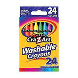 Cra-Z-Art Washable Crayons, 24 Count Cra-Z-Art