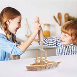 150 Pieces Natural Bamboo Sticks for Crafts- Extra Long 15.7 Inch Wooden Crafts Sticks Stakes for Crafting Arts Projects Aulock