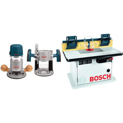 BOSCH 1617EVSPK Wood Router Tool Combo Kit with RA1171 Router Table
