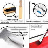 KALOUR 82 Pack Drawing Sketching Kit, Pro Art Supplies with Sketchbook, Include Tutorial,Colored, Graphite, Charcoal, Watercolor,Metallic & Pastel KALOUR