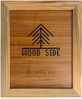 Rustic Wooden Picture Frame 8x10 - Unfinished Natural Barnwood Set of 2-100% Eco Solid Wood for Wall Mounting and Tabletop Photo Frames WOOD SIDE ORBIS