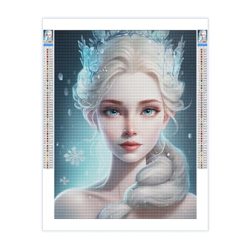 Diamond Painting Kits for Adults,Pure Ice and Snow Crown Princess 5D DIY Diamond Art Kits Full Drill Diamond for Gift Wall Decor Gem Arts Beautiful Directo