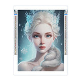 Diamond Painting Kits for Adults,Pure Ice and Snow Crown Princess 5D DIY Diamond Art Kits Full Drill Diamond for Gift Wall Decor Gem Arts Beautiful Directo