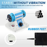 BAOSHISHAN Jewelry Polisher, Bench Buffer Polishing Machine with Accessories, Multi-Function Benchtop Polisher Grinder, 110V for Jewelry, Wood, BAOSHISHAN