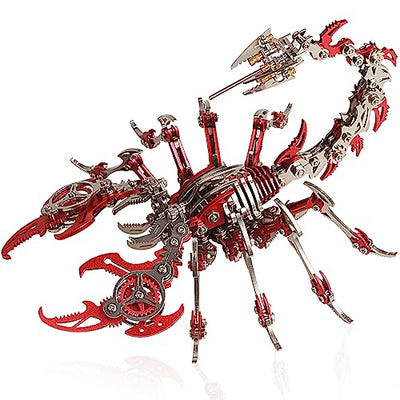 YUEZUDPO 3D Metal Puzzles for Adults, Scorpion 3D Metal Model Kits to Build DIY Colorful 3D Metal Puzzle Ornaments for Adults,Teens Birthday