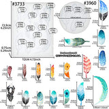 Feather Fondant Silicone Molds for Sugarcraft Cake Decorating, Chocolate, Cupcake Topper, Epoxy Resin Jewelry Casting, Polymer Clay 2-Bundle Length FUNSHOWCASE