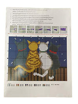 MeetBSelf Latch Hook Rug Kits Crocheting Carpet Rug Cats Acrylic Yarn Pre-Printed Canvas Cushion Mat Crochet Tapestry Sofa Decor MeetBSelf