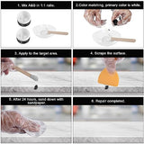 Tile, Granite and Marble Repair Kit(Color Match), 3.7 OZ Tub and Fiberglass Shower Repair Kit with Strong Adhesion, Porcelain Stone Repair Kit for LANBOKIT