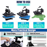 AKEYDIY Heat Press Machine 8 in 1 Professional Heat Press Machines 15" Swing Away Shirt Printing Sublimation Transfer Machine Digital Heat Press AKEYDIY
