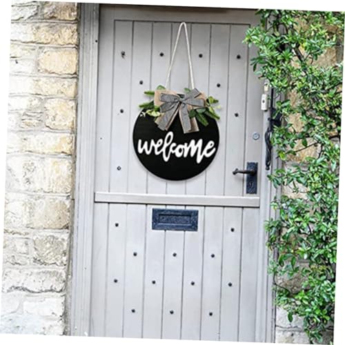 BESPORTBLE 5pcs Wooden Blank Hanging Tag Unfinished Wood Cutout Wooden Log Slices Wooden Rounds Board DIY Wooden Door Plaque Xmas Wall Plaque Tree BESPORTBLE