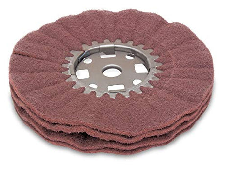 Eastwood 8 in. Non-Woven Abrasive Buffing Polishing Wheel Scouring Pad Grinding Flap Eastwood