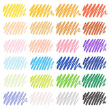 ARTEZA Felt Tip Pens, Set of 24 Basic Brush Tip Calligraphy Pens for Note Taking, Sketching, Cross-Hatching, and Outlining, Dye-Based Ink, Smear-Free ARTEZA