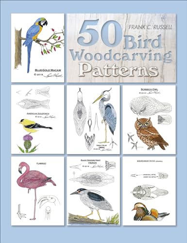 50 Bird Woodcarving Patterns Schiffer Publishing