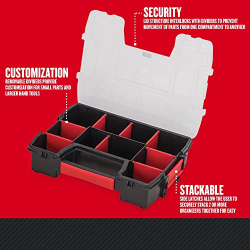 CRAFTSMAN Small Storage Organizer, 10 Compartment, Plastic (CMST14021) Craftsman