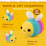 Crochetta Crochet Kit for Beginners, Beginner Crochet Starter Kit with Step-by-Step Video Tutorials, Beginner Crochet Kit for Adults Kids, Knitting Crochetta