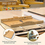 DIY Crosscut Table Saw Sled Kit with a Specific Guide Booklet to Build Your Own Tablesaw for More Accurate and Safer Saw Working, Table Saw SDSNTE