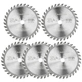 5Pcs TCT Circular Saw Blade 3-3/8'' Carbide Tipped for Wood Plastic Cutting with 10mm Arbor Compact Circular Saw Blade Set Firearth