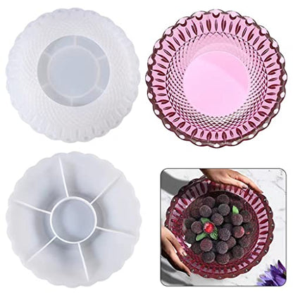 Bowl Resin Molds,Fruit Storage Tray Epoxy Resin Casting Molds, Bowl Silicone Mould for Fruit Plate, Jewelry Dish, Home Decoration - WoodArtSupply