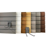 StoreWALL Heavy Duty 4' ft. Slatwall Panels (Set of 4 Panels, Covers 20 sq. ft.) (Weathered Grey Color) StoreWALL