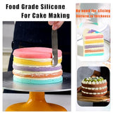 2pcs 7 Inch Resin Tray Molds, Round Rolling Tray Molds, Big Flat Round Coaster Resin Epoxy Silicone Board Molds for Resin Epoxy DIY Crafts SXYYDSG