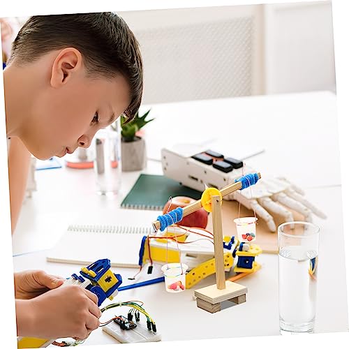 Vaguelly 1 Set Scale Model Earth Balance Educational Balancing Toy Balance Scale Counting Game DIY Educational Model Kit Mini Toy Wood Toy Kids Vaguelly