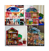 StonKraft Wooden 3D Puzzle Doll House - Home Decor, Construction Toy, Modeling Kit, School Project - Easy to Assemble (Doll House with Furniture) StonKraft