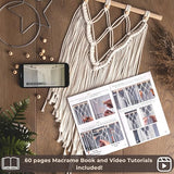 MIGO Creates Macrame Kits for Adults Beginners with 112 Macrame Supplies and 5 Projects Book: This DIY Macrame Kit Includes 165 Yards Macrame Cord MIGO Creates